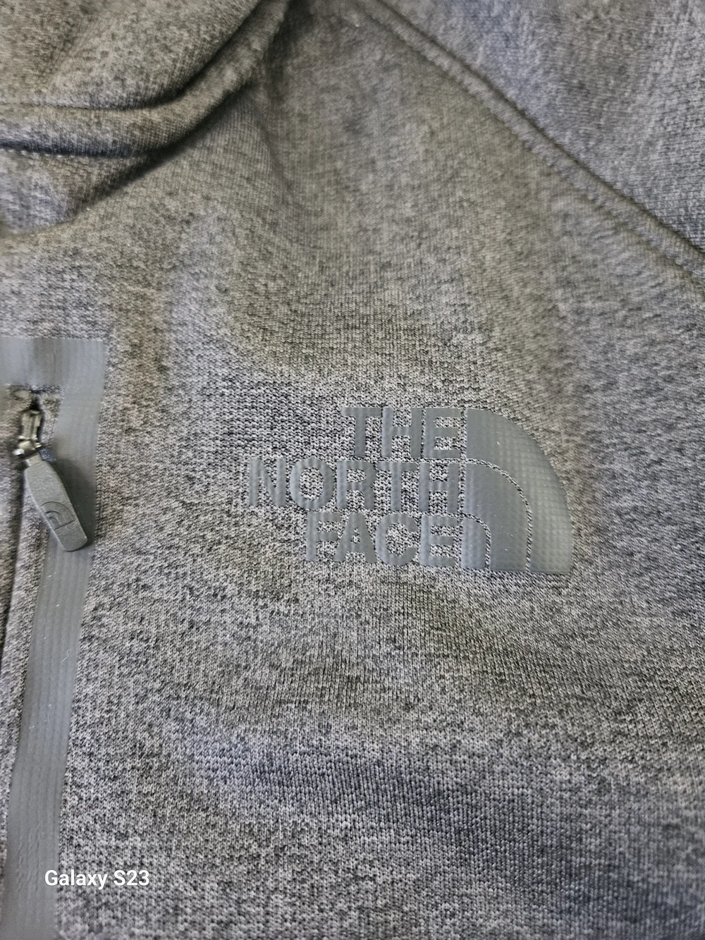 The North Face Men's Heather Charcoal Hooded Zip Jacket